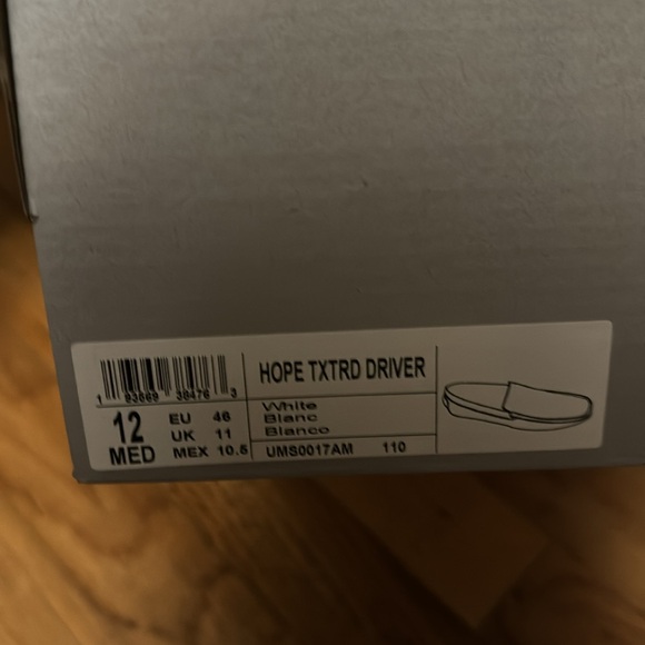 Mens Unlisted (Kenneth Cole Brand) White Loafers Brand New in Box Size 12 - Picture 2 of 6